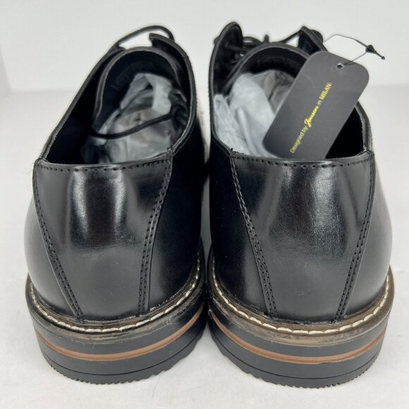 Jousen Mens DDH23021 Black Polished Oxford Leather Cap Toe Size 13 Dress Shoes - Picture 5 of 9